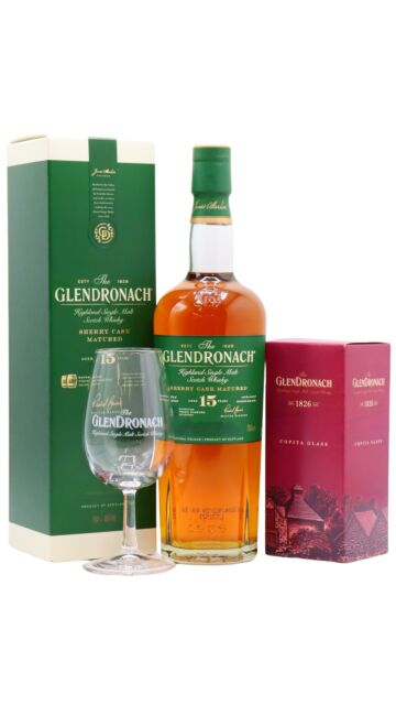 Glendronach - Highland Single Malt 15 year old Whisky (Includes Tasting Glass)