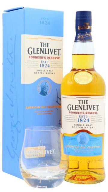 Glenlivet - Founder's Reserve Speyside Single Malt Scotch Whisky (Includes Branded Glass)