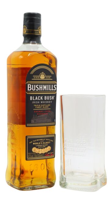 Bushmills - Black Bush Irish Whiskey (Includes Highball Glass)