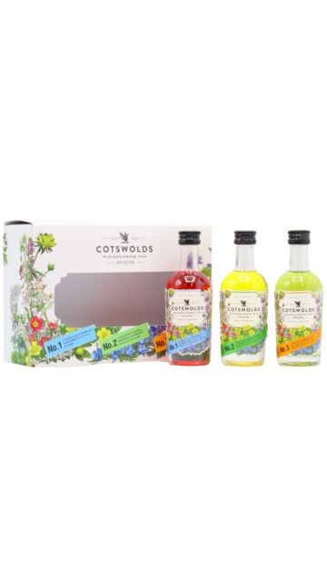 Cotswolds - Wildflower Gin Miniature Gift Pack