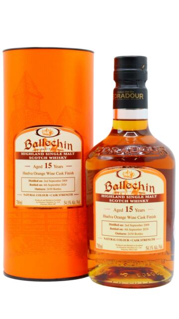 Ballechin - Small Batch Huelva Orange Wine Finish Single Malt Scotch 2009 15 year old Whisky