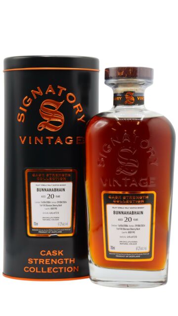 Bunnahabhain - Signatory Vintage Cask Strength Collection Single Cask #800190 2004 20 year old Whisky