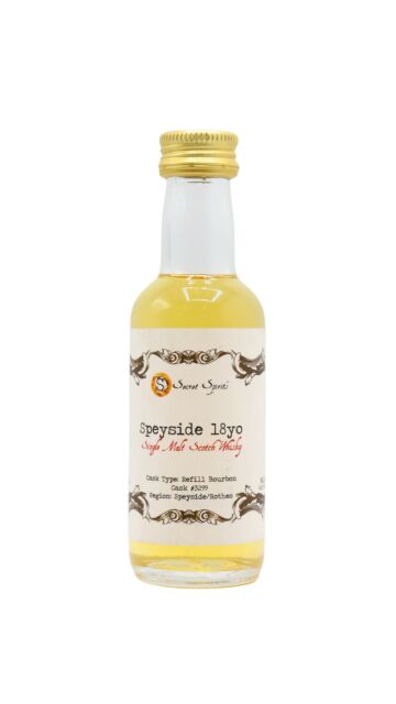 Undisclosed Speyside - Secret Spirits - Single Cask #3299 18 year old Whisky Miniature