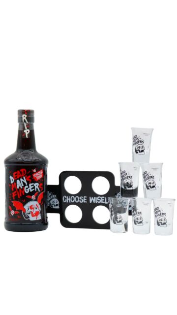 Dead Man's Fingers - Halloween 2024 Edition Spiced Rum (Includes Shot Paddle & Glasses)