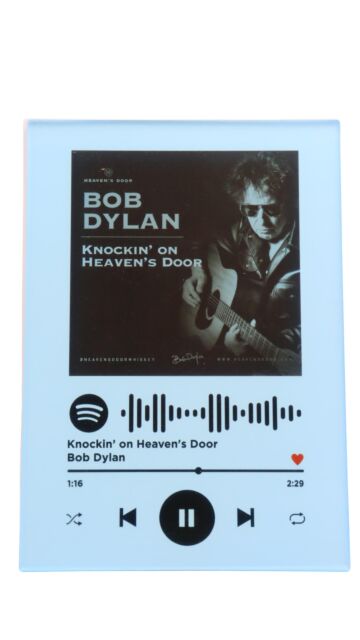 Heaven's Door Bob Dylan Spotify Plaque