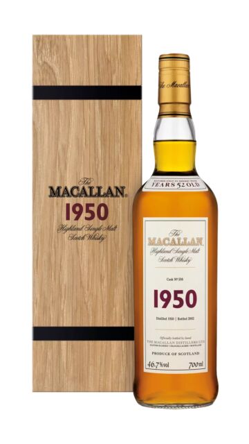 The Macallan - Fine & Rare Single Malt Scotch 1950 52 year old Whisky