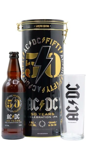 AC/DC - 50 Years Celebration IPA Version #2 Beer Gift Pack