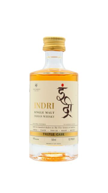 Indri - Trini Three Wood Indian Single Malt Whisky Miniature