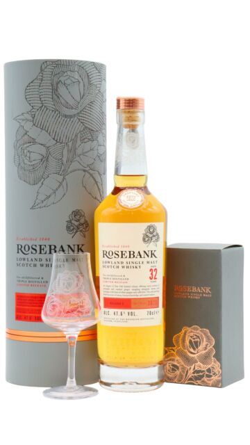 Rosebank (silent) - Release #3 Single Malt Scotch 1990 32 year old Whisky (Includes Tasting Glass)