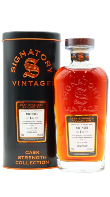 Aultmore - Signatory Vintage Cask Strength Collection Single Cask #8 2011 14 year old Whisky
