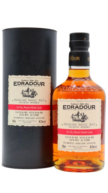 Edradour - St. Michael Eppan Pinot Noir Cask Finish Single Malt Scotch 2012 13 year old Whisky