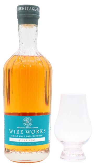 White Peak - Wire Works - Alter Ego English Single Malt Whisky (Includes Glencairn Glass)