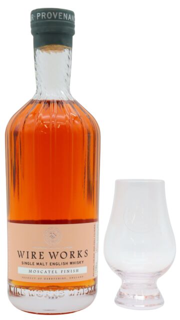 White Peak - Wire Works - Moscatel Finish English Single Malt Whisky (Includes Glencairn Glass)