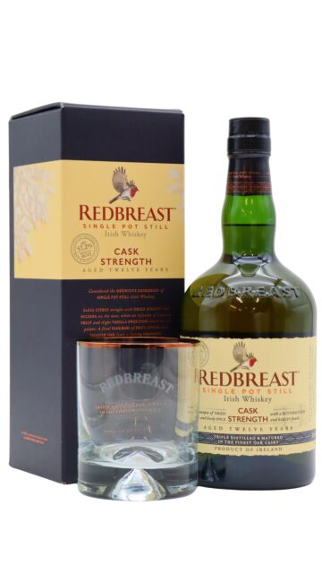 Redbreast - Cask Strength Batch B1/23 Single Pot Still Irish 12 year old Whisky (Includes Branded Glass)