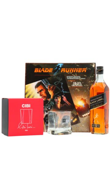 Johnnie Walker - Black Label Blended Scotch 12 year old Whisky (Includes 1982 Blade Runner Movie Soundtrack Vinyl & Cibi Blade Runner Glass)