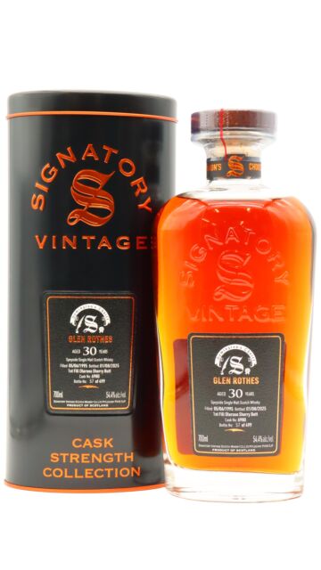 Glenrothes - Signatory Vintage Symington's Choice Single Cask #6980 1995 30 year old Whisky