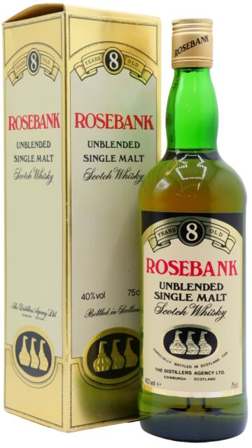 Rosebank (silent) - Unblended Single Malt 3 Stills 8 year old Whisky