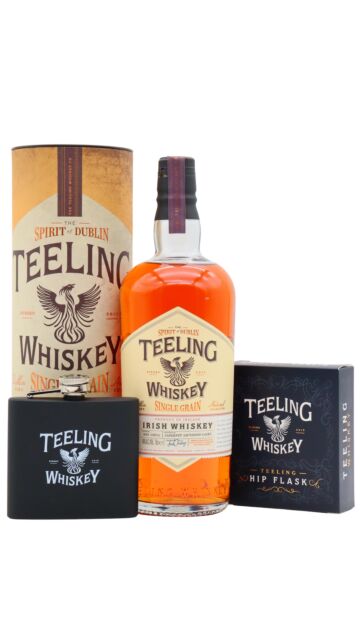 Teeling - Single Grain Irish Whiskey (Includes Hip Flask)