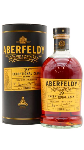 Aberfeldy - Exceptional Cask Series Oloroso Sherry Cask Finish Highland Single Malt Scotch 2002 19 year old Whisky