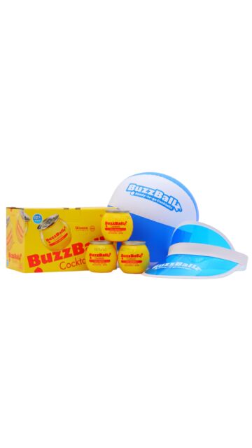 BuzzBallz - Chili Mango Cocktail (Includes Beach Ball & Sun Visor) (12 x 20cl)