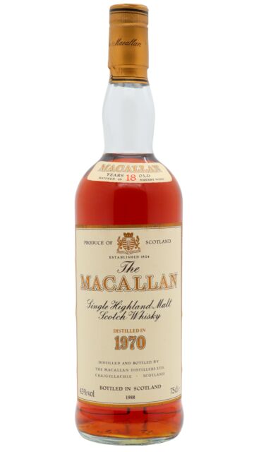 The Macallan - 1988 Release Sherry Oak Highland Single Malt Scotch 1970 18 year old Whisky