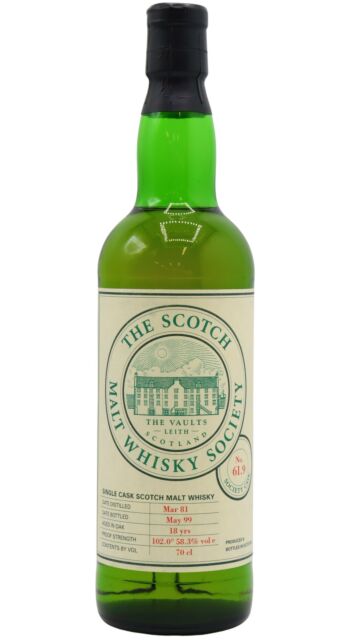Brora (silent) - SMWS Society Cask No. 61.9 1981 18 year old Whisky