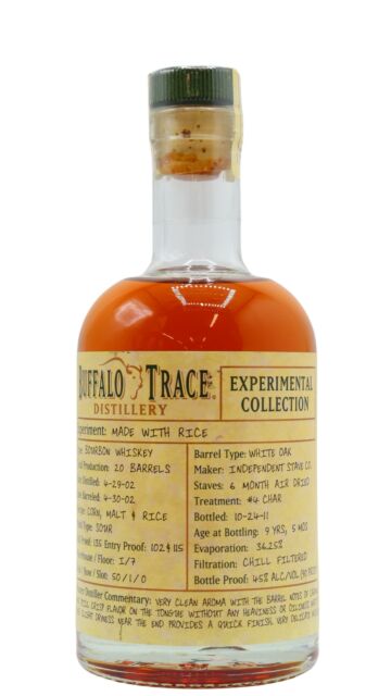 Buffalo Trace - Experimental Collection - Made With Rice 2002 9 year old Whiskey