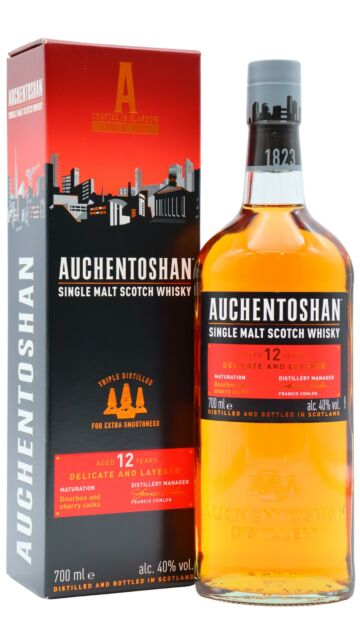 Auchentoshan - QE2 Ships Decanter 12 year old Whisky 100cl 40% ABV