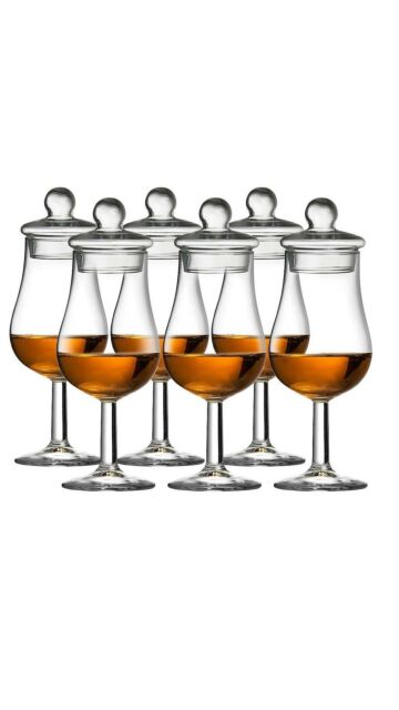 Spey - Whisky Tasting Glass With Lid (Set Of 6)
