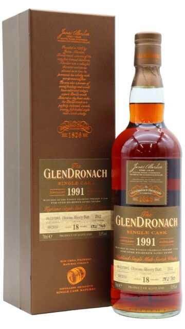 Glendronach - Batch 3 Single Oloroso Sherry Cask #2512 1991 18 year old Whisky
