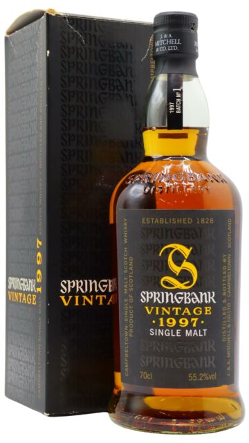 Springbank - Vintage Batch #1 Campbeltown Single Malt Scotch 1997 10 year old Whisky