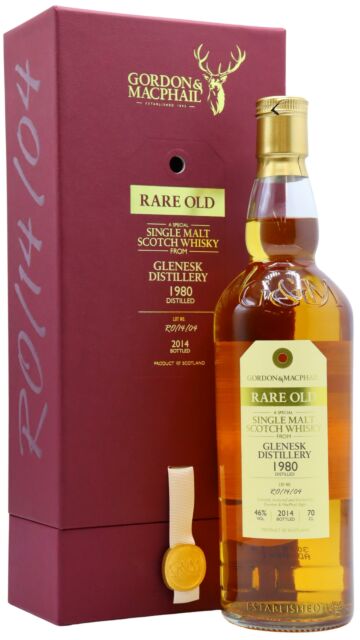 Glenesk (silent) - Gordon & MacPhail Rare Old Single Malt Scotch 1980 34 year old Whisky