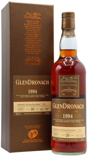 Glendronach - Batch 12 Single Pedro Ximenez Sherry Cask #3273 1994 20 year old Whisky