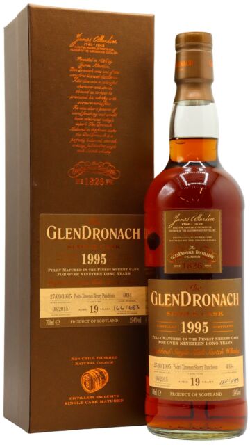 Glendronach - Batch 12 Single Pedro Ximenez Sherry Cask #4034 1995 19 year old Whisky