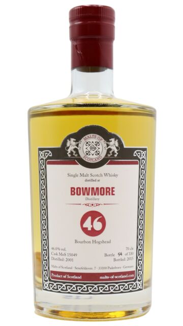 Bowmore - Bartels Single Cask #15049 2001 14 year old Whisky