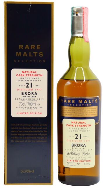 Brora (silent) - Rare Malts Selection Single Malt Scotch 1977 21 year old Whisky