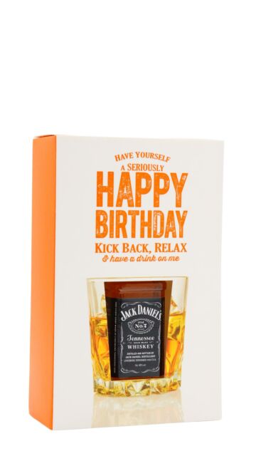 Jack Daniel's - Old No. 7 Tennessee Whiskey Happy Birthday Card Gift Pack