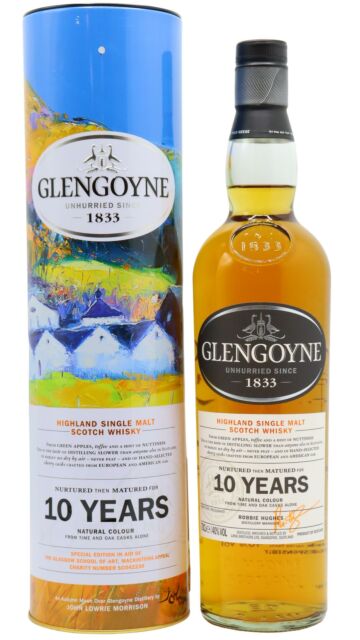 Glengoyne - "An Autumn Moon" JOLOMO Glasgow School Of Art Highland Single Malt Scotch 10 year old Whisky