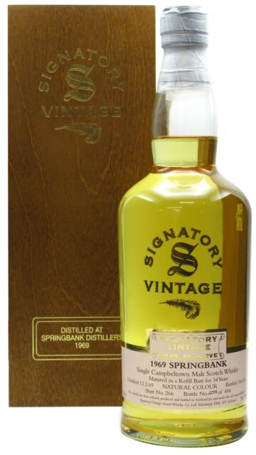 Springbank - Signatory Vintage Rare Reserve Single Cask #266 1969 34 year old Whisky