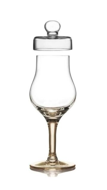 Amber - Whisky Tasting Glass With Lid (Gold Version)