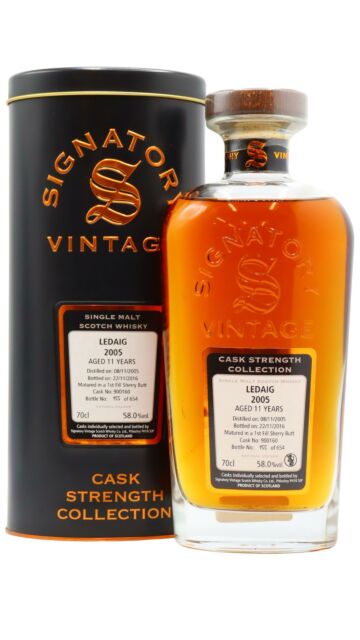 Ledaig - Signatory Vintage Cask Strength Collection Single Cask #900160 2005 11 year old Whisky