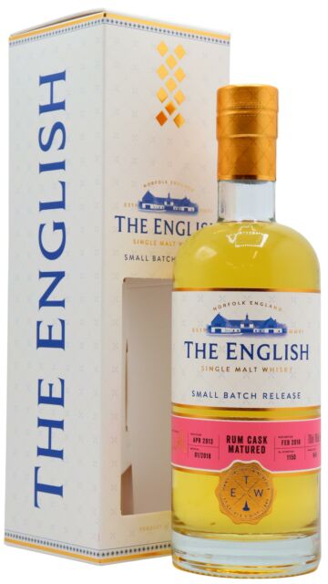 The English - Small Batch Rum Cask Single Malt 2013 4 year old Whisky