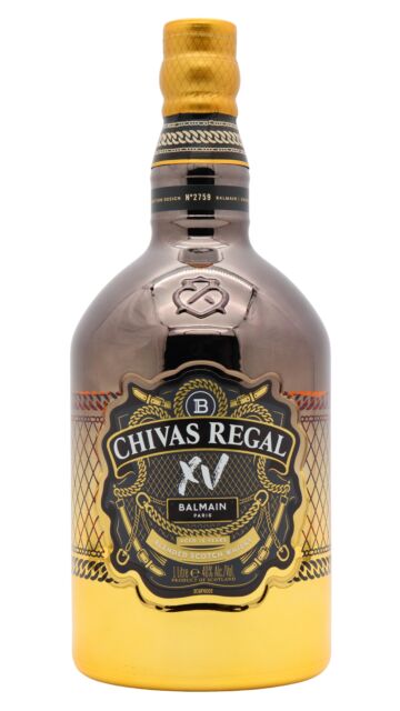 Chivas Regal - XV Balmain Level 1 Limited Edition Blended Scotch 15 year old Whisky (1 Litre)