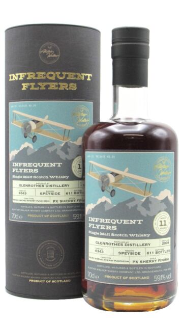 Glenrothes - Infrequent Flyers Single Cask #6343 2009 11 year old Whisky