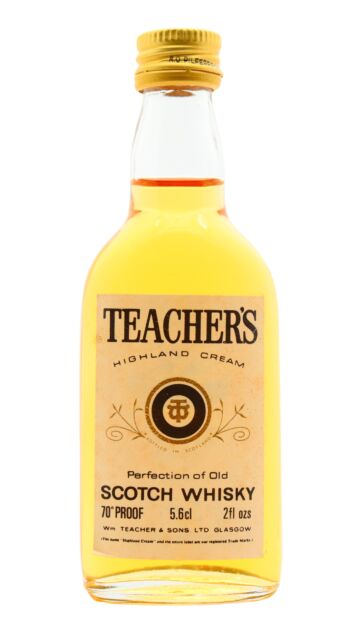 Teacher's - Highland Cream Blended Scotch Whisky Miniature (Old Bottling)