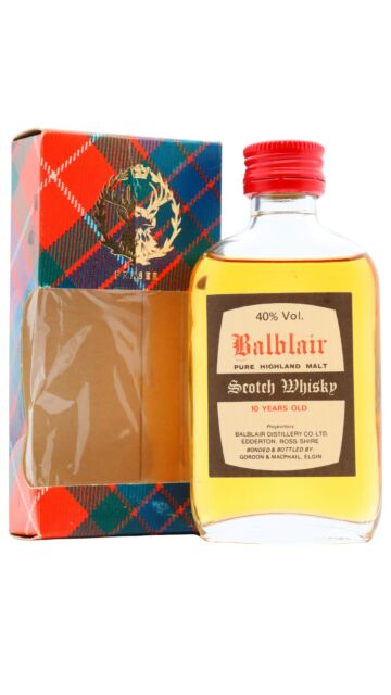 Balblair - Gordon & MacPhail Highland Single Malt Scotch 10 year old Whisky Miniature