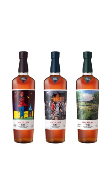 The Macallan - Romantica Collection Single Malt Scotch 1986 40 year old Whisky Bundle