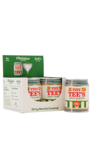 Whitebox - Tiny Tee's Dirty Martini Cocktail (4 x 10cl)