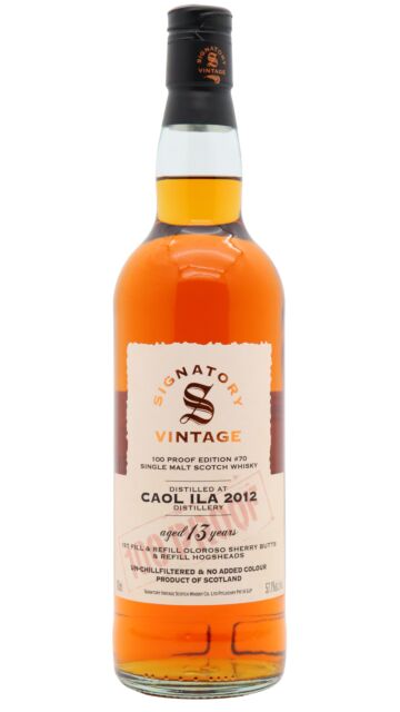 Caol Ila - Signatory Vintage 100 Proof Batch #70 Single Malt Scotch 2012 13 year old Whisky