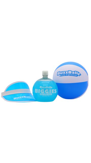 BuzzBallz - Berry Cherry Limeade 'Biggie' Cocktail (1.75 Litre Magnum) (Includes Beach Ball & Sun Visor)